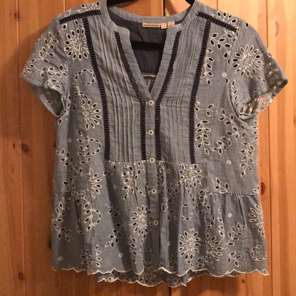 Holding Horses Embroidered Blouse